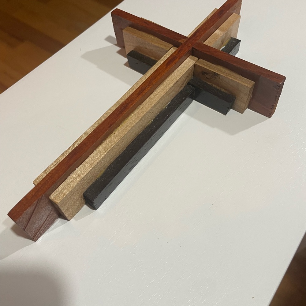 Handmade wooden cross
